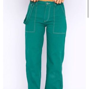 Right Way Pants Forest Green: WhiteFox